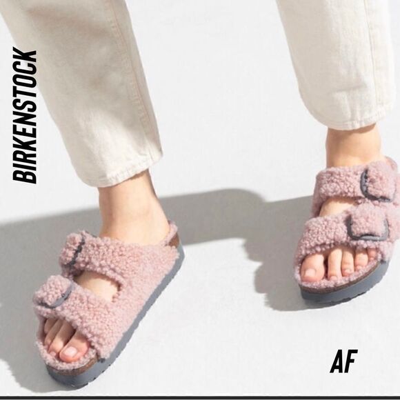 Birkenstock Shoes - BIRKENSTOCK PAPILLIO DAYTONA SLIDE IN TEDDY CRYSTAL ROSE NWT ASSORTED SIZES